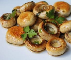 Receta para unos champiñones a la plancha