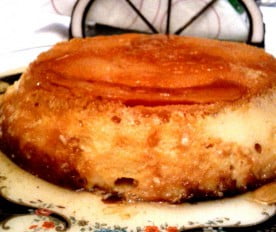 Flan de huevo y leche condensada