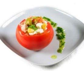 Tomates rellenos de marisco