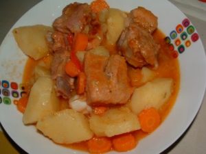 Receta de Costillas con patatas