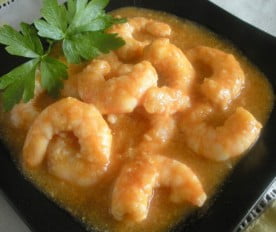 Langostinos en salsa americana