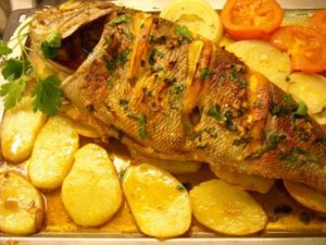 receta de besugo al horno