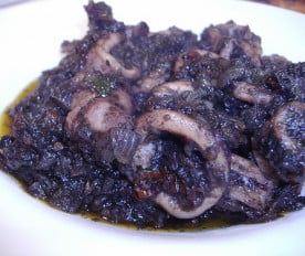Calamares en su tinta