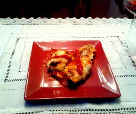 Filetes de Merluza a la Muselina de Pimientos