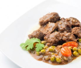 estofado de carne de ternera y verduras