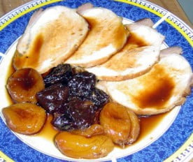 lomo de cerdo con pasas y ciruelas