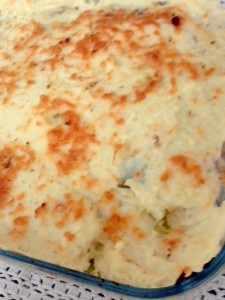 receta de gratinado de puerros con champiñones