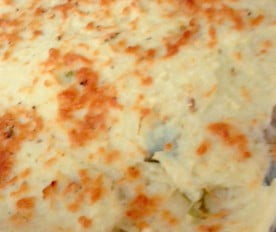 receta de gratinado de puerros con champiñones