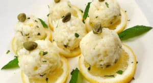 Bolitas de arroz al limon