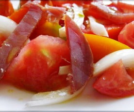 Ensalada de tomate y naranja
