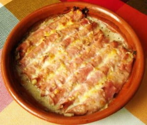 Espárragos gratinados