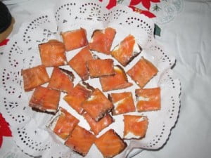 Canapés de salmón