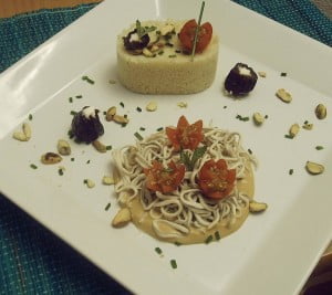 Gulas con salmón ahumado