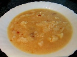 Sopa de coliflor