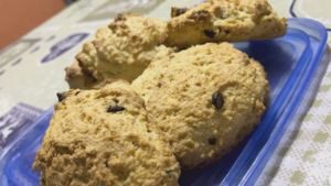 Galletas con Okara (pulpa de almendra)