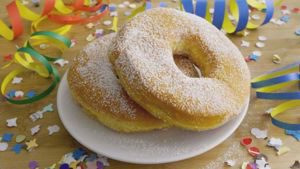 Rosquillas de Carnaval fritas