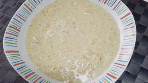 Risotto con gorgonzola, crema y nueces