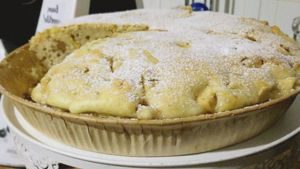 Tarta de manzana y nuez