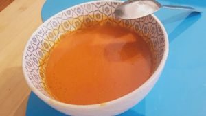 Sopa de pimiento rojo