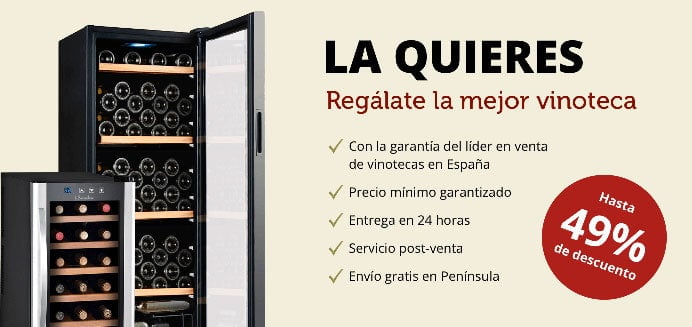Vinoteca integrable pequeña que puedes comprar online - www.MasChef.com