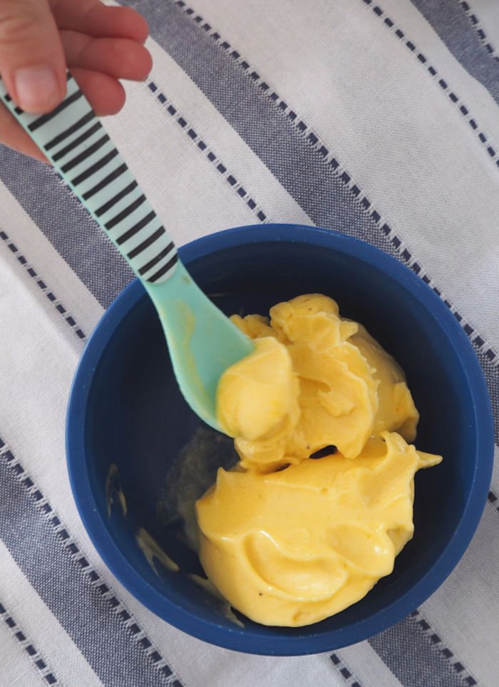 Thermomix Helado de mango de 2 ingredientes