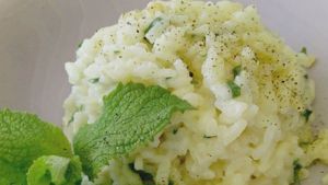 Como hacer Risotto con menta